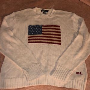 Vintage Flag Crewneck Sweater